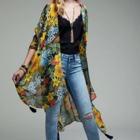 Daydream Floral Kimono NWT - Picture 2 of 11